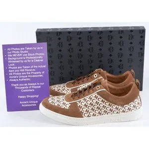 MCM | Shoes | New Mcm Mens Logo Canvas Suede Low Top  display picture 3